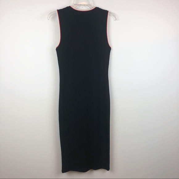 Forever 21 | Black Ribbed Midi Dress | NWOT - Picture 2 of 4